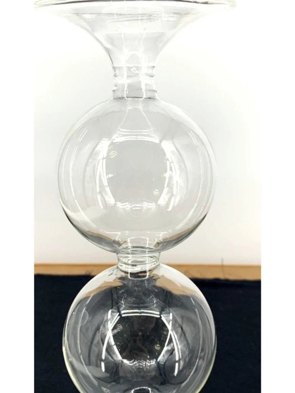 Bubble Vase Glass Stacked Bubble Bud Vase VTG MCM Propagation 13.5